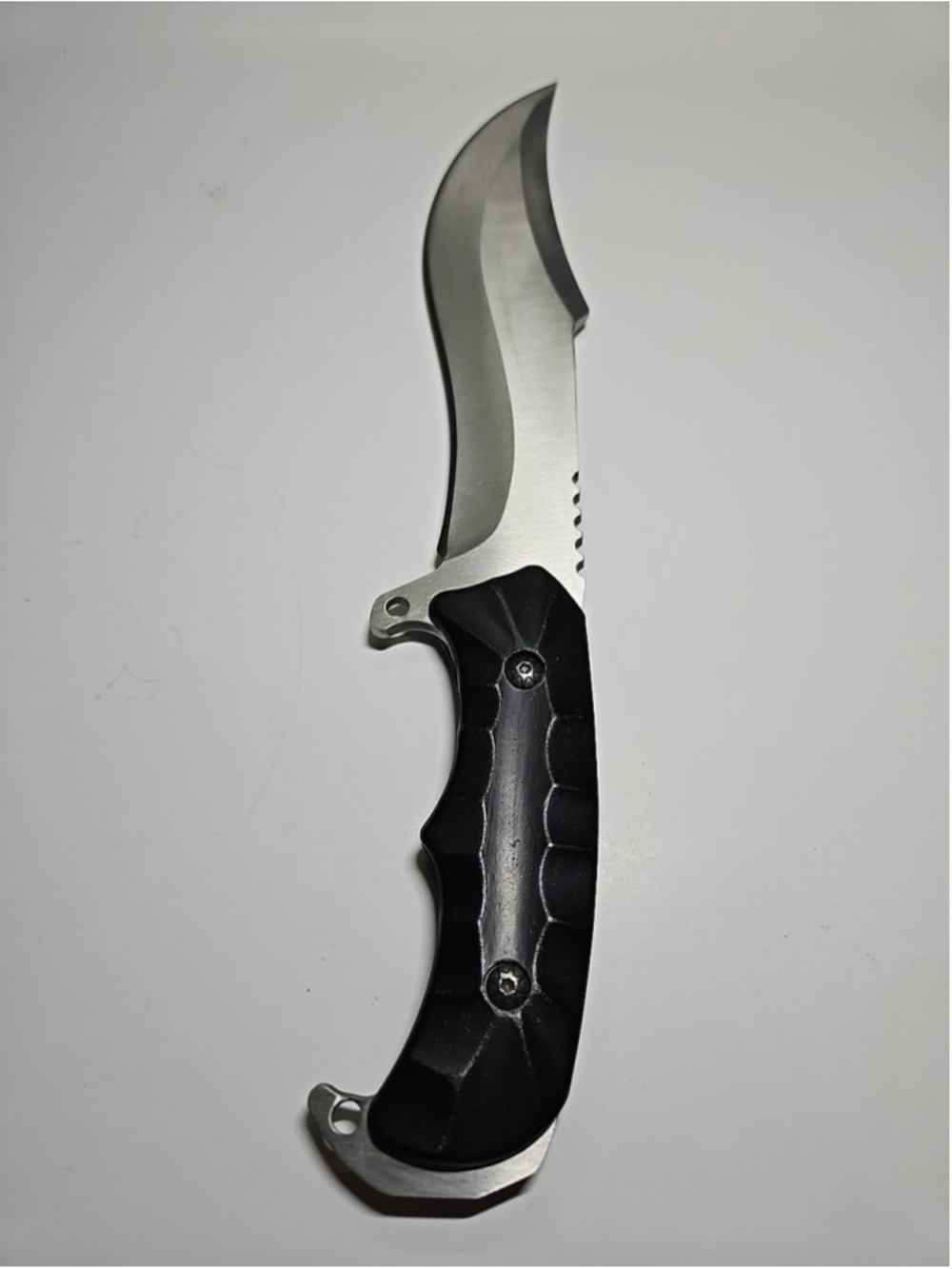 Custom 11.5" Fixed Blade Bowie Hunting Knife with Sheath - Picture 3 of 9